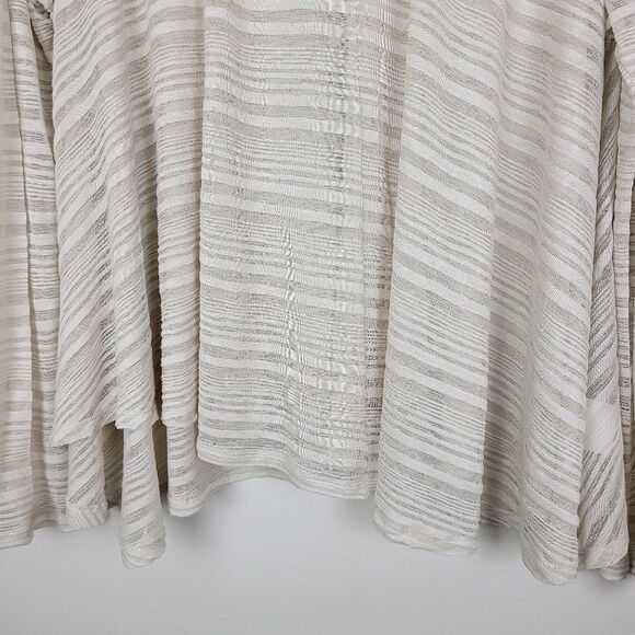 Old Navy Cream Knit Stripe Flowy Long Sleeve Top XL - Picture 4 of 16